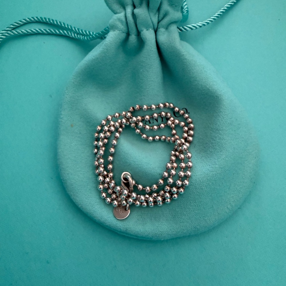 Tiffany & Co 20 inch beaded chain